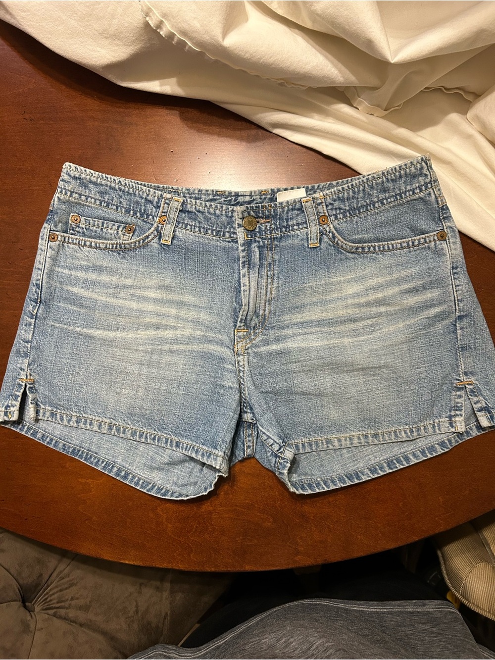 VTG Lucky Brand Cotton Light Blue Denim Jean Shorts 30